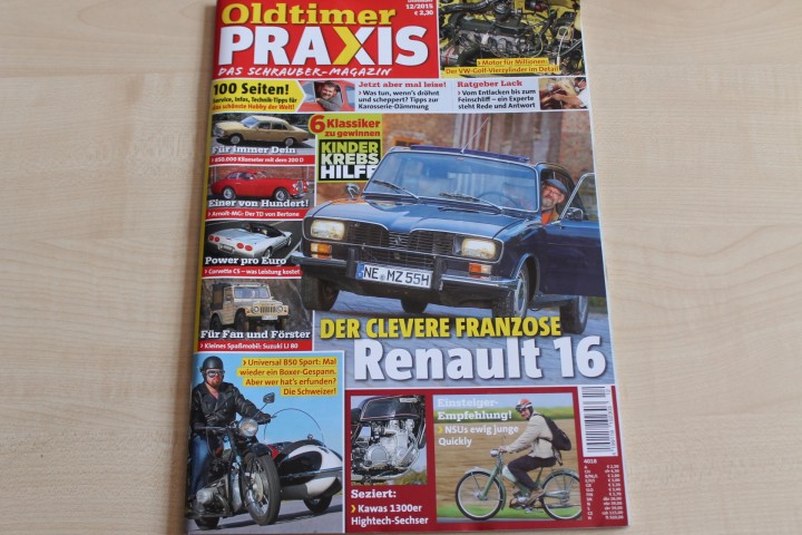 Deckblatt Oldtimer Praxis (12/2015)
